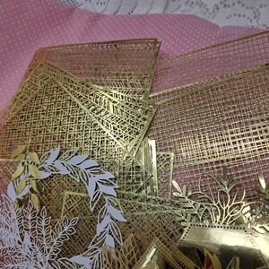 Stampin Up Gold Laser Cuts Embellishments Card Making‎ Scrapbooking Craft